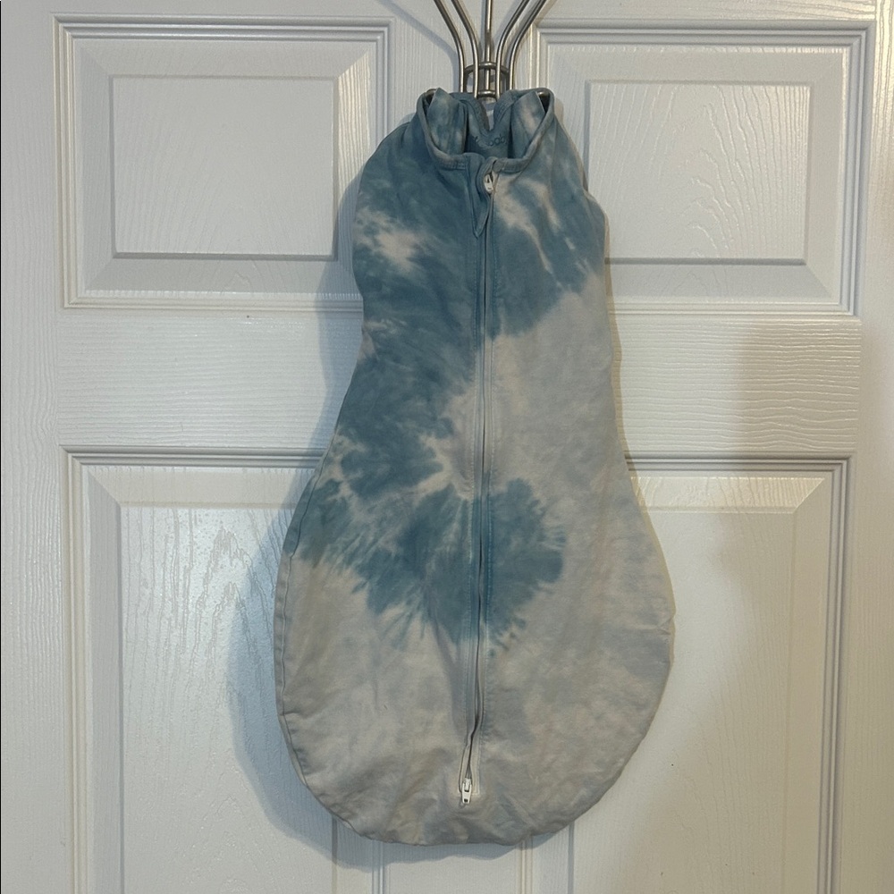 Blue Tie-Dye baby sack sleepers
